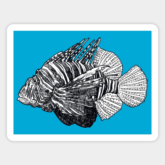 Lionfish Magnet by StefanAlfonso